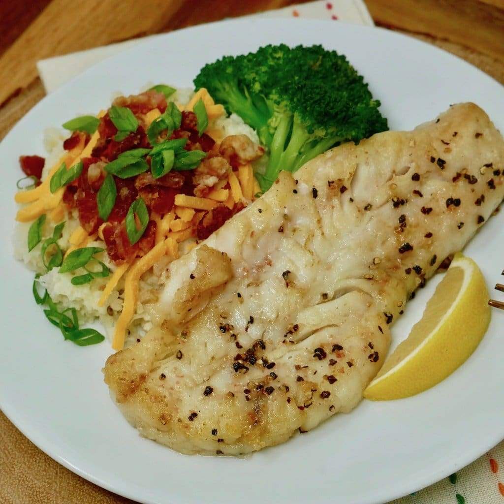 Alaskan Pollock Over Loaded Cauliflower Mash & Broccoli