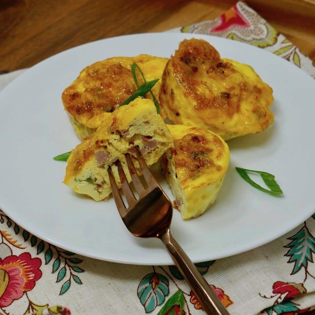 Bacon Scallion And Cheese Frittata Bites