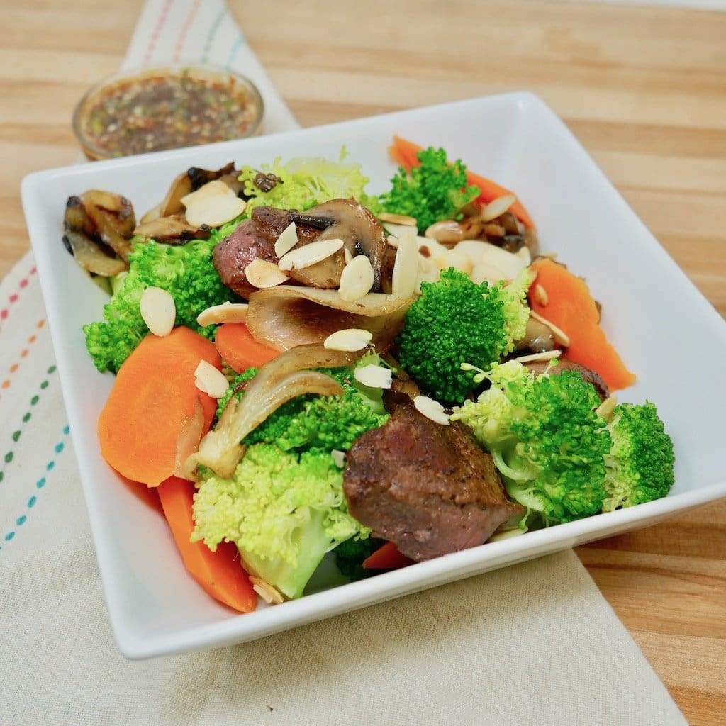 Beef & Broccoli Almondine