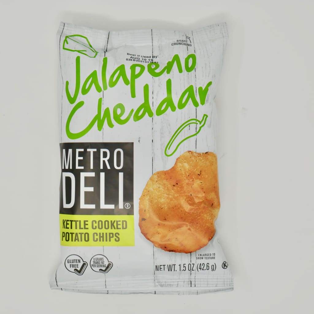 Metro Deli Jalapeño Cheddar Kettle Cooked Potato Chips