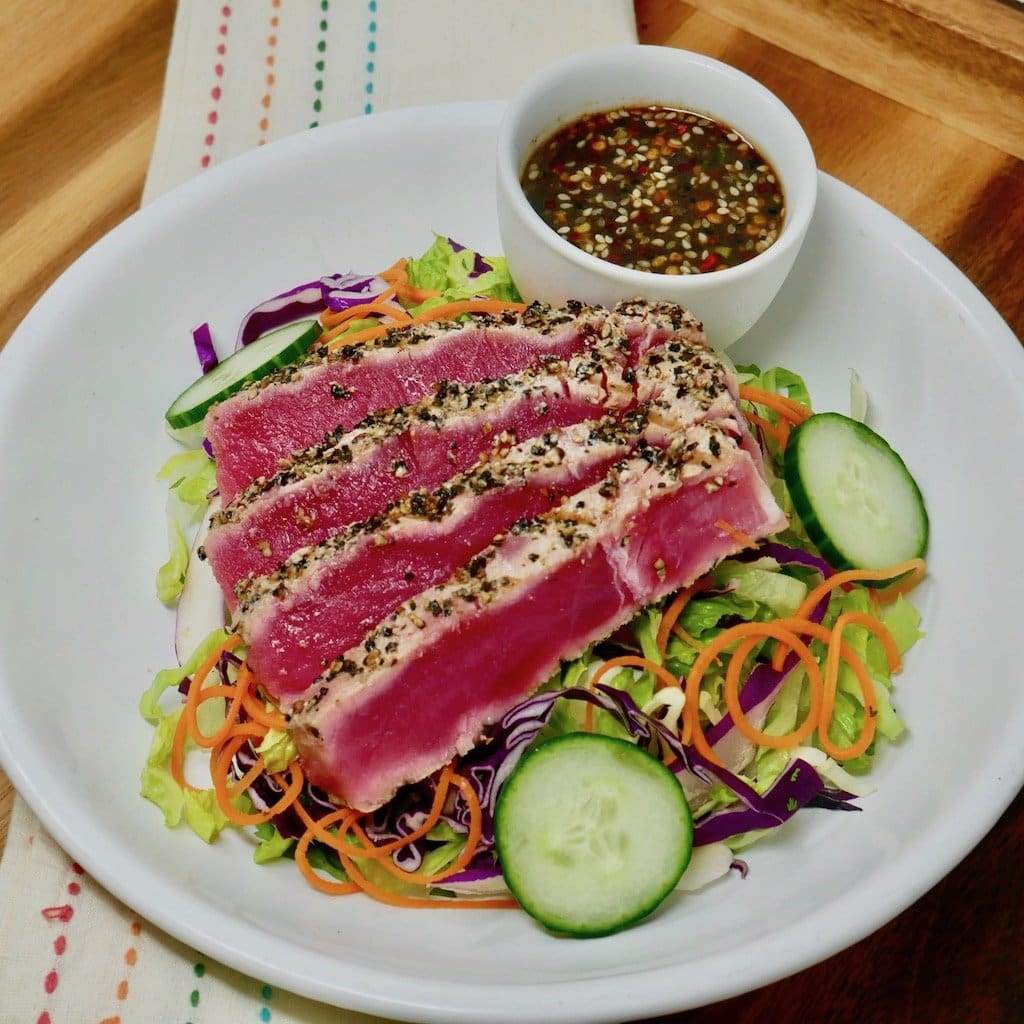 Pepper Crusted Ahi Tuna Salad