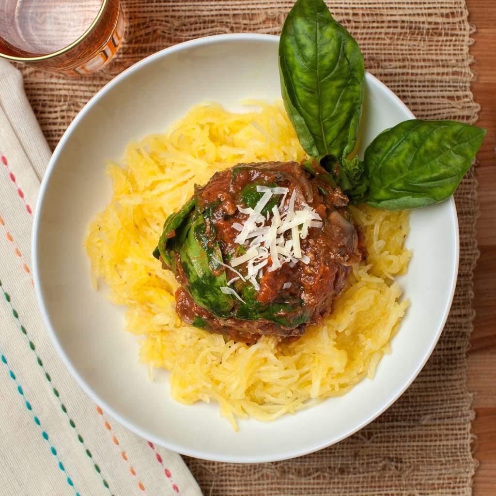 Turkey Ragu Over Spaghetti Squash